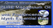 Ormus Minerals PURE Magnesium Oil with Frankincense & Myrrh EO