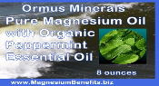 Ormus Minerals PURE Magnesium Oil with Organic Peppermint EO