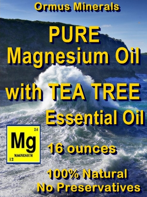 Pure Magnesium Oil -with TEA TREE Essential Oil